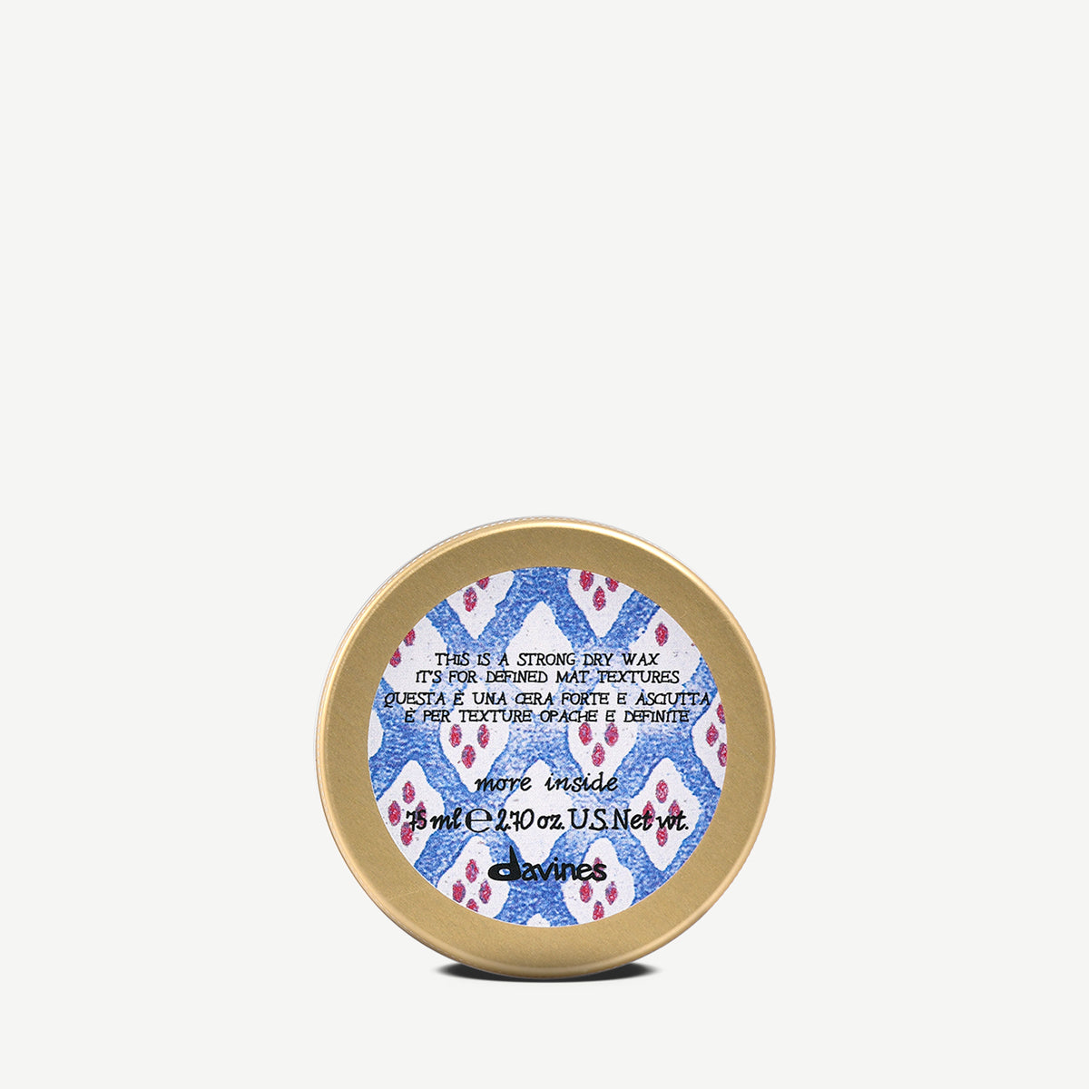 Strong Hold Dry Wax for Styling