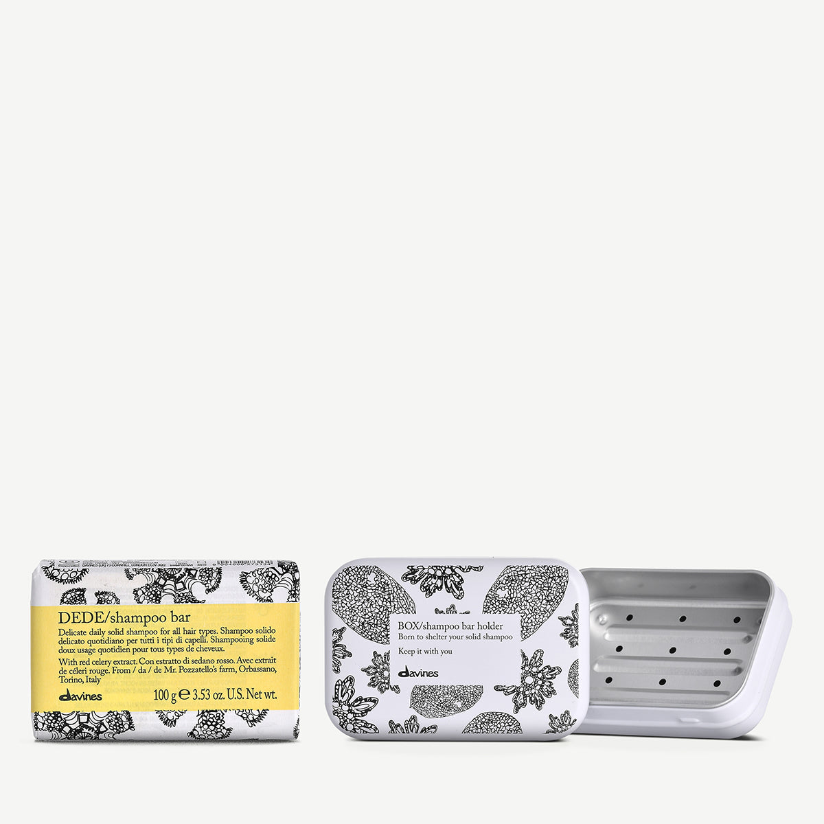 DEDE Solid Shampoo Bar with Travel Case